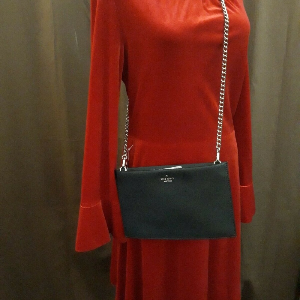 A Loves A RED VELVET Velour Dress Womens Long Sleeve Cocktail Party NEW Stretch - Picture 9 of 11